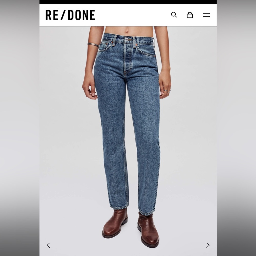 Re/Done high rise vintage loose jeans